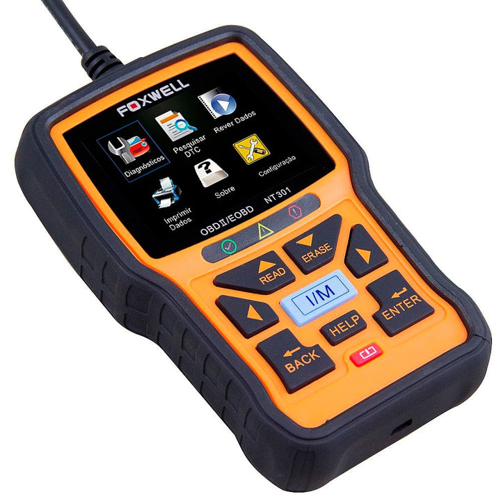 FOXWELL NT301 Scanner OBD2 - Diagnóstico com Gráficos